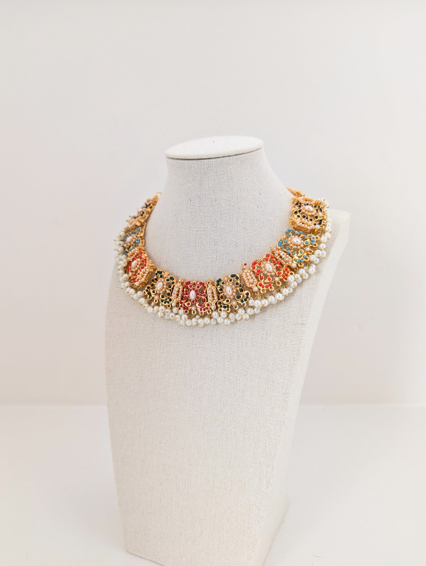 Nauratan Set - Gilded Bloom - Pearl
