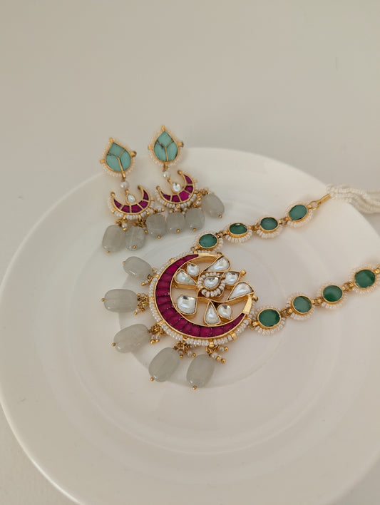 Pachi Kundan Set - Arzoo