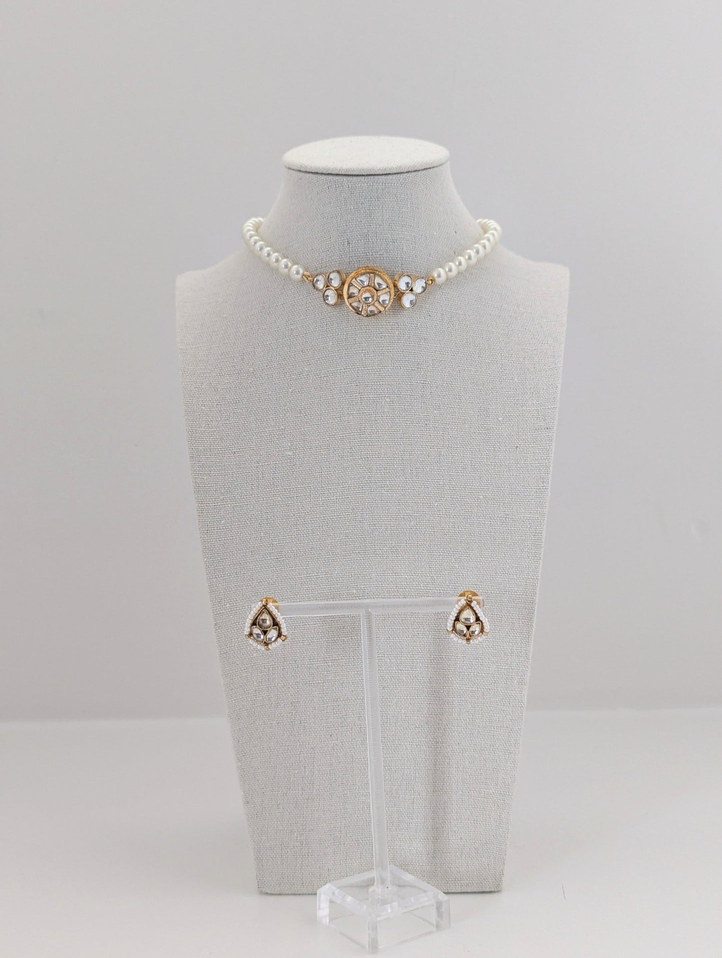 Pachi Kundan Set - Pearl Royale