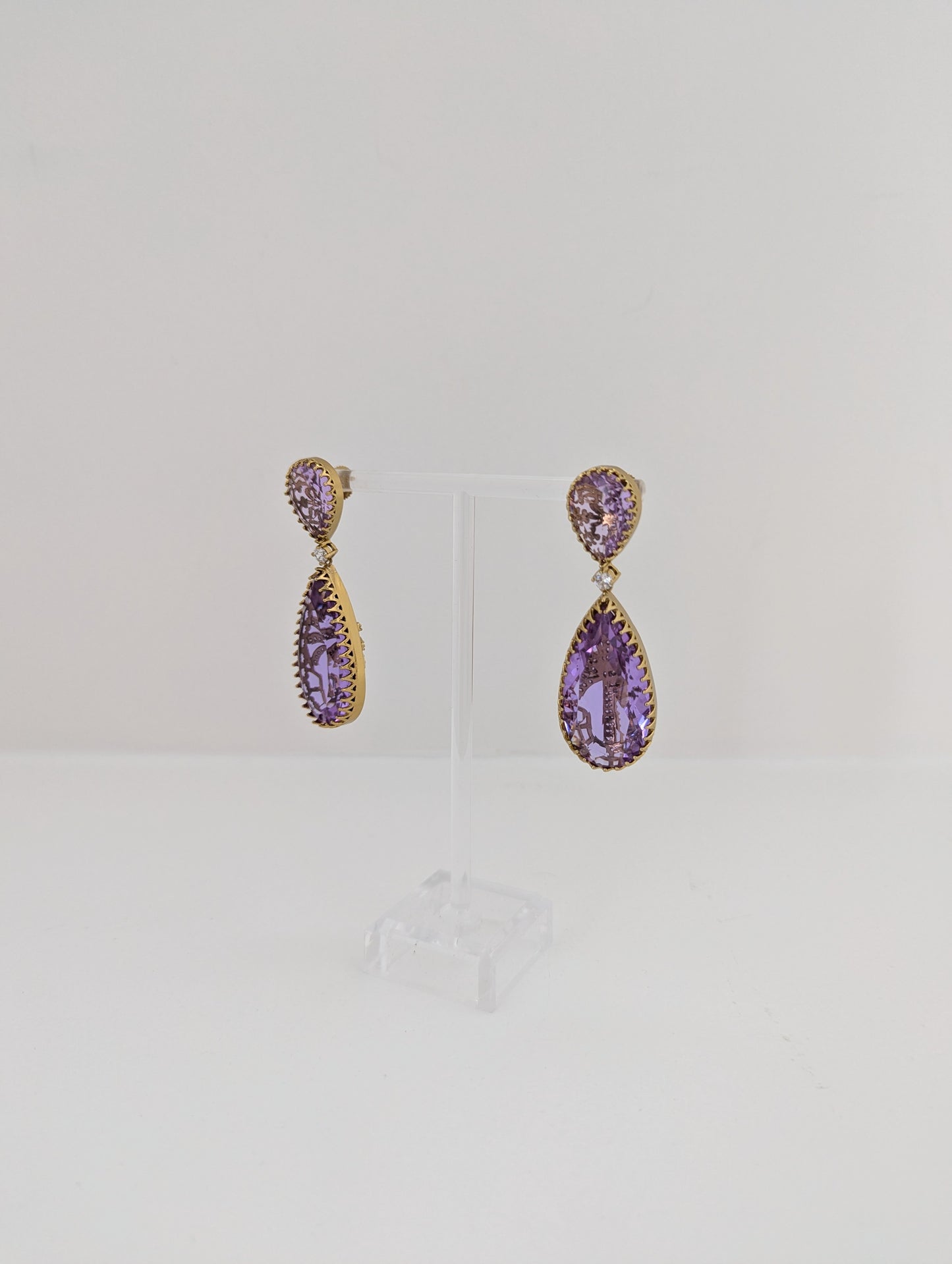Elysia Earrings - Lavender