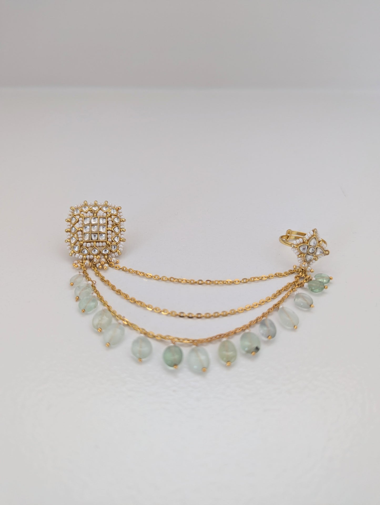 Statement Ring - Moon & Mint (Pearl & Mint)