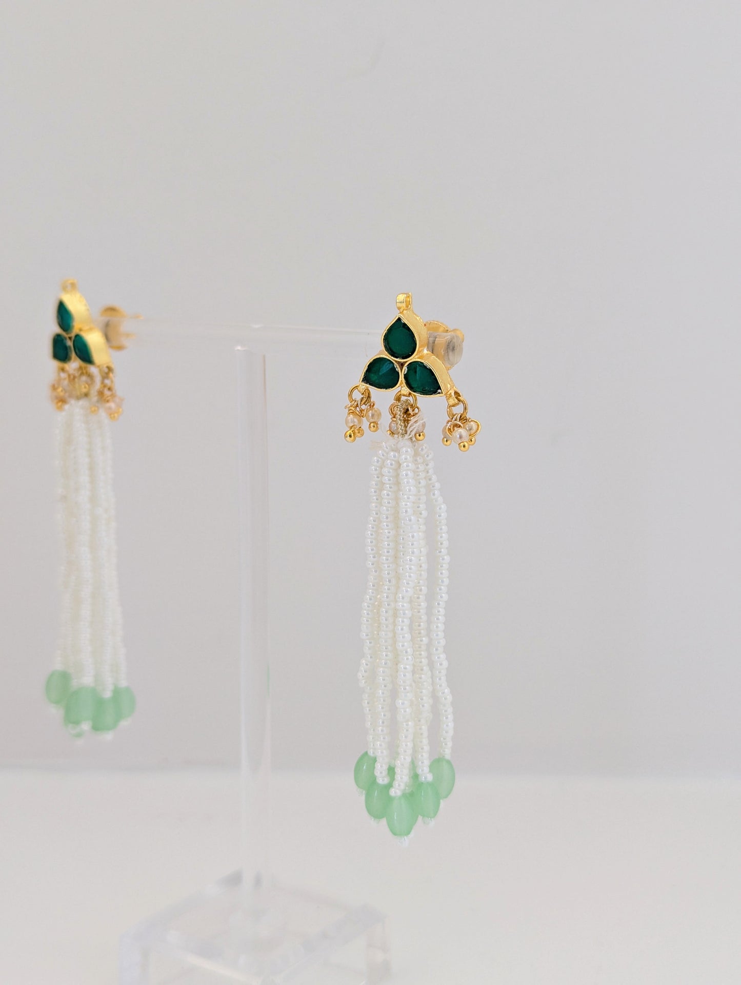 Pachi Kundan - Emerald Set