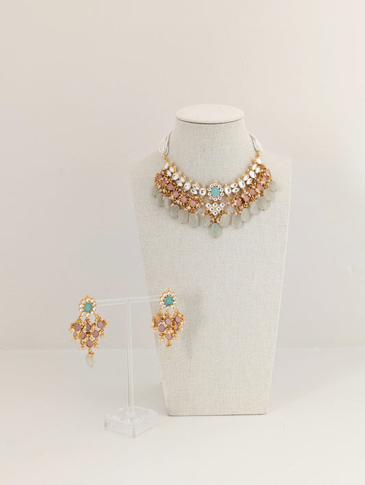 Pachi Kundan Set - Gulbahaar