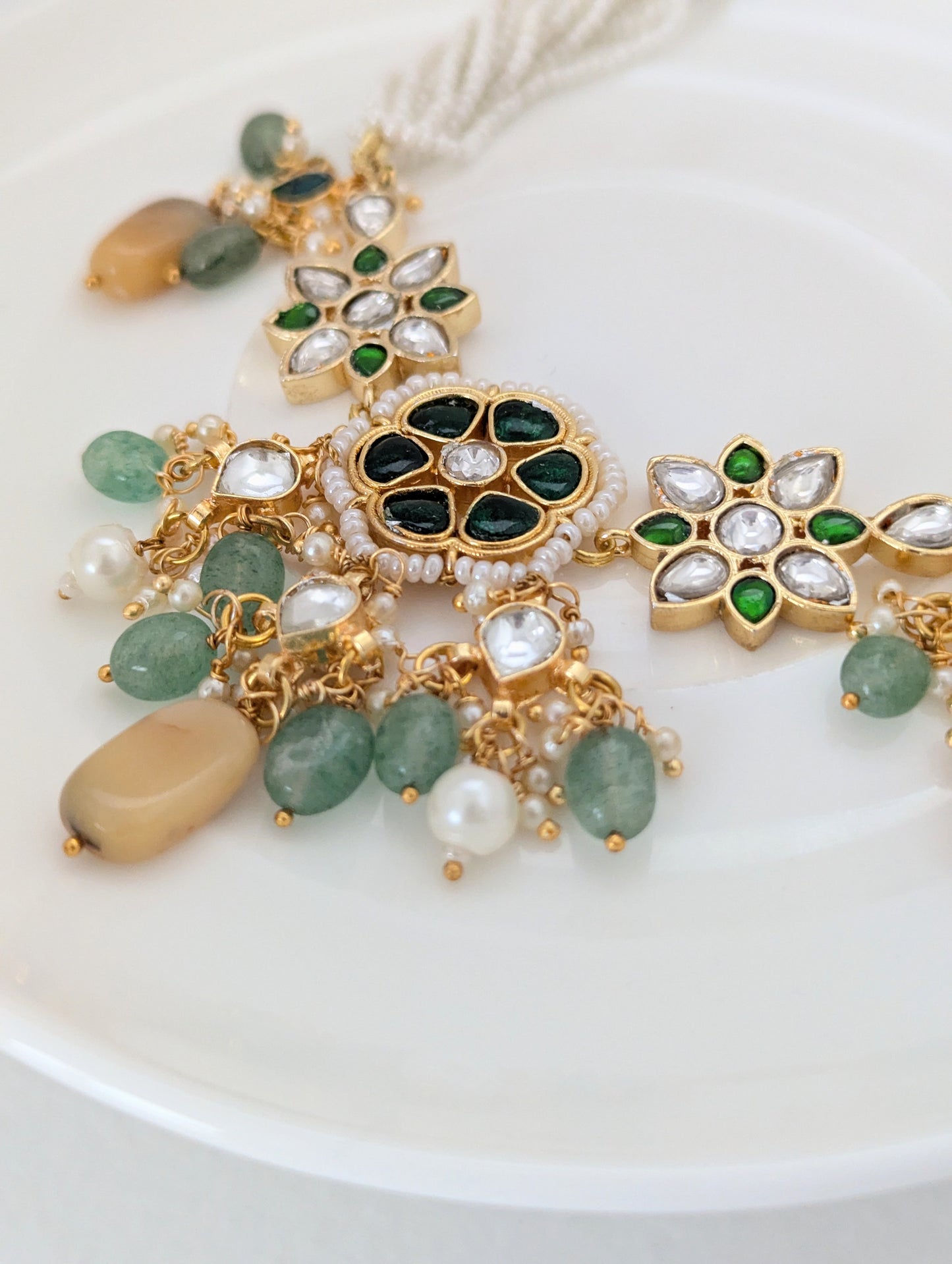 Pachi Kundan Set - Zareen Flora