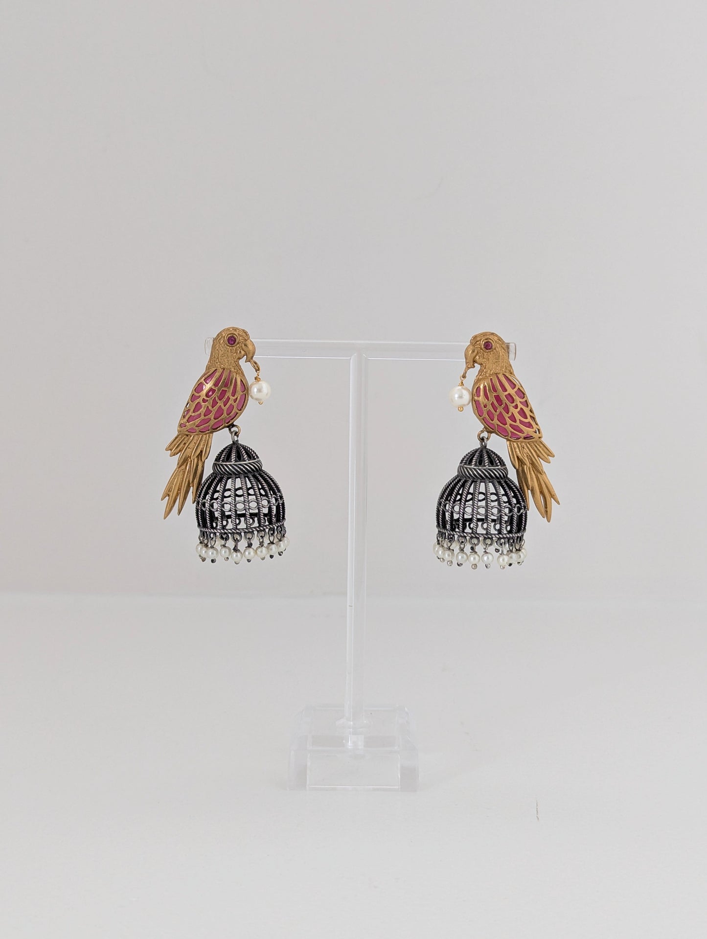 Royal Parrot Pearl Drops (Gold, Hot Pink, Oxidized)