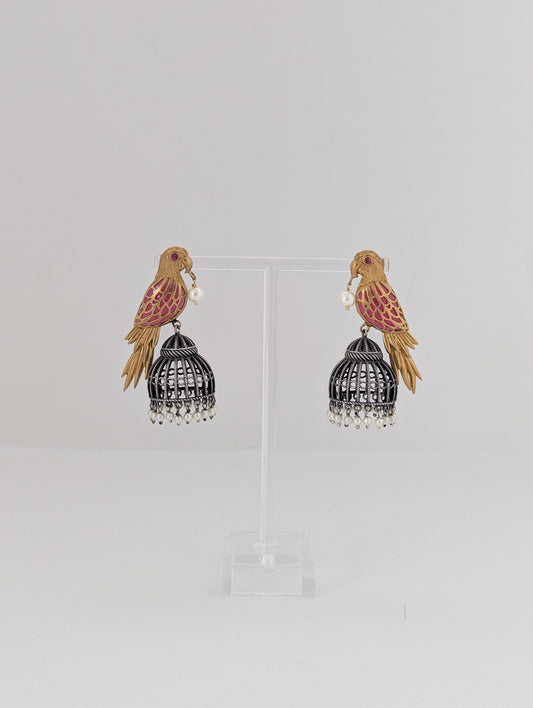 Royal Parrot Pearl Drops (Gold, Hot Pink, Oxidized)