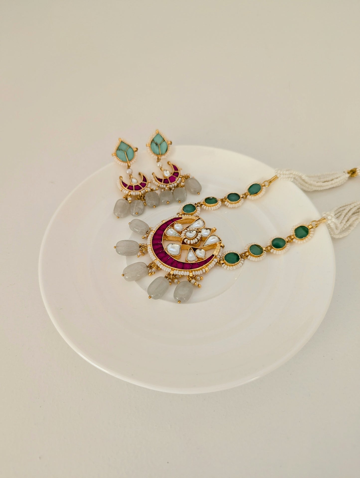 Pachi Kundan Set - Arzoo