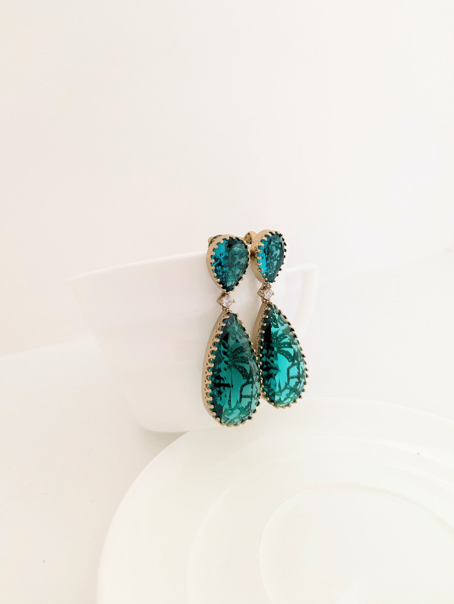 Elysia Earrings - Turquoise/Sea Green