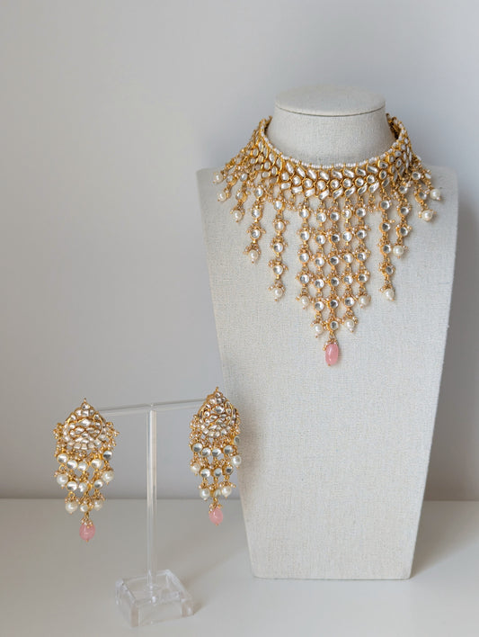 Rosé Jaal - Pachi Kundan Set