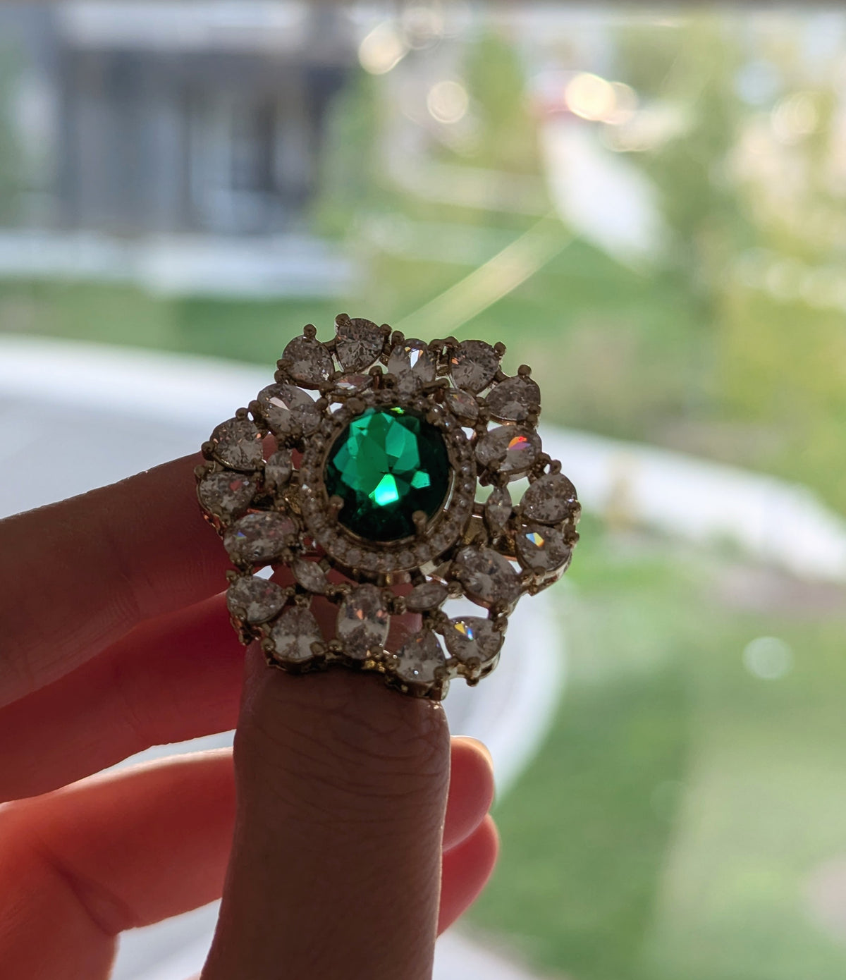 Verdant Halo Ring