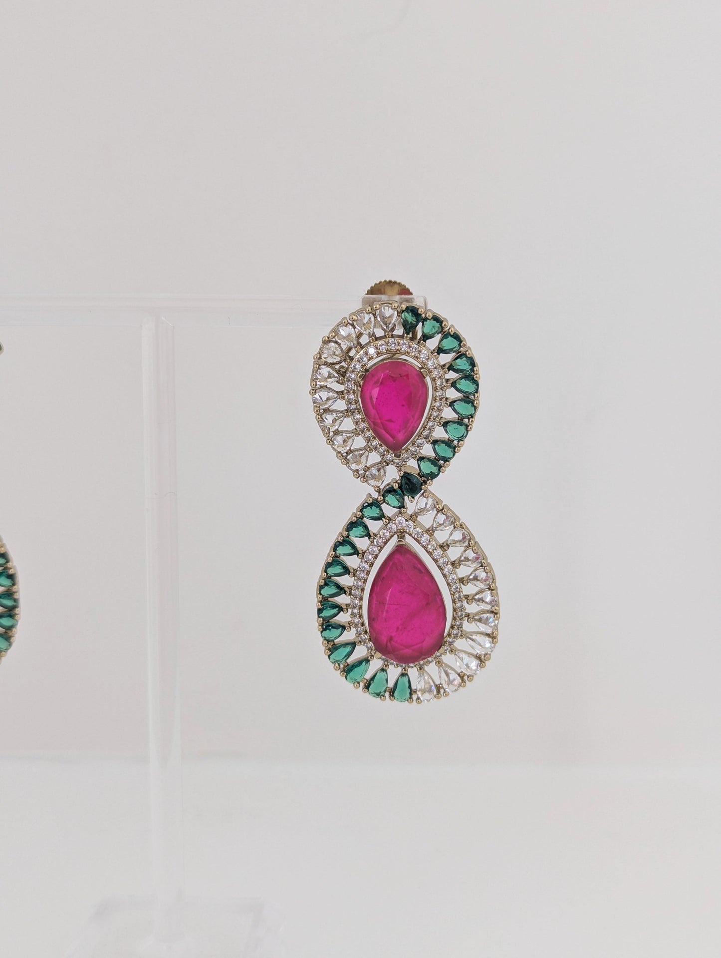 Infinity Drops - Magenta & Green