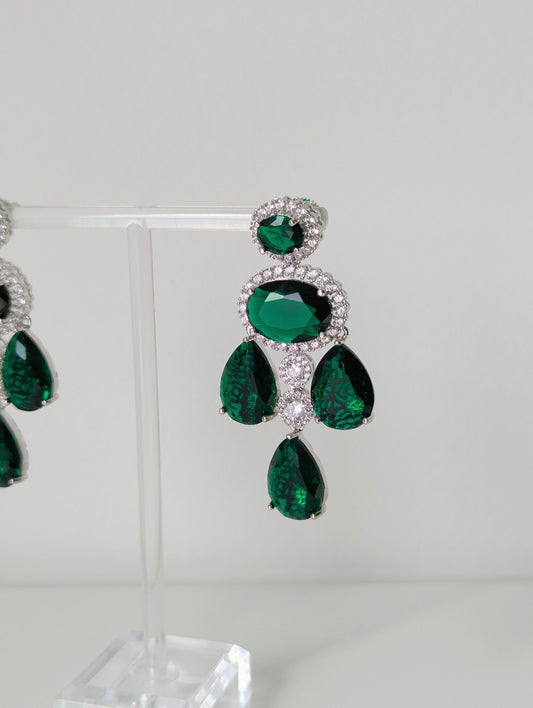 Esméa Earrings - Dark Green