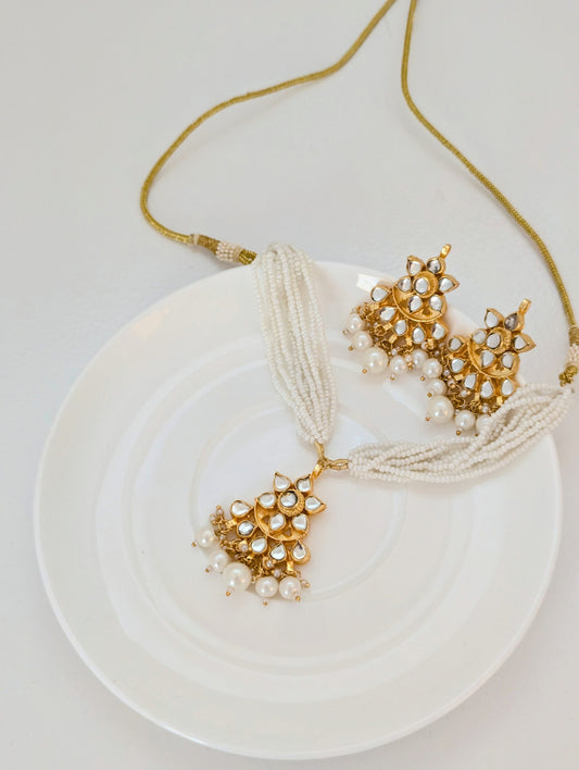 Pachi Kundan Set - Noor