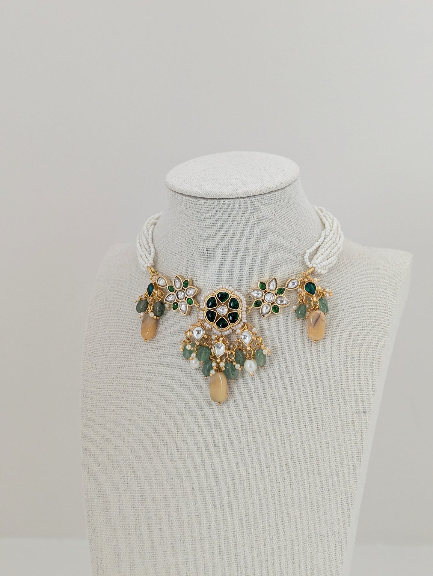 Pachi Kundan Set - Zareen Flora