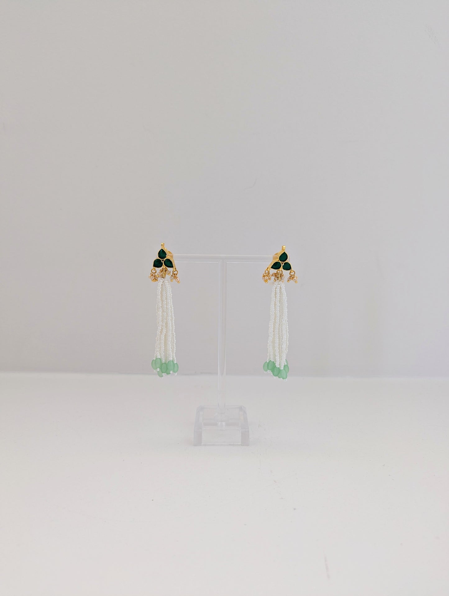 Pachi Kundan - Emerald Set