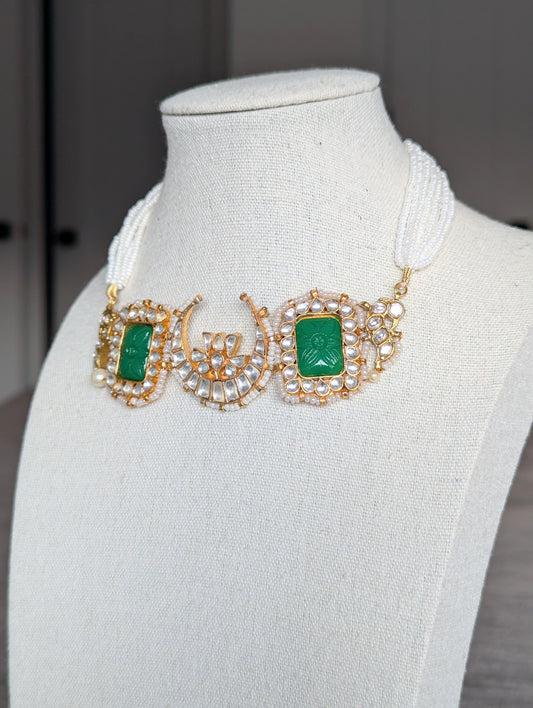 Serelle Pachi Kundan Set (Green)