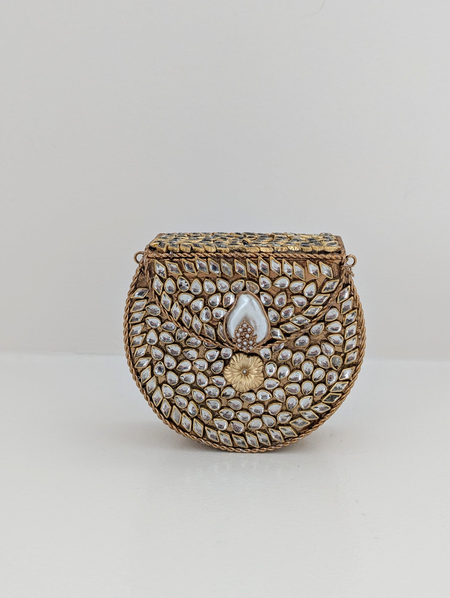 Zareen Mini Kundan Clutch