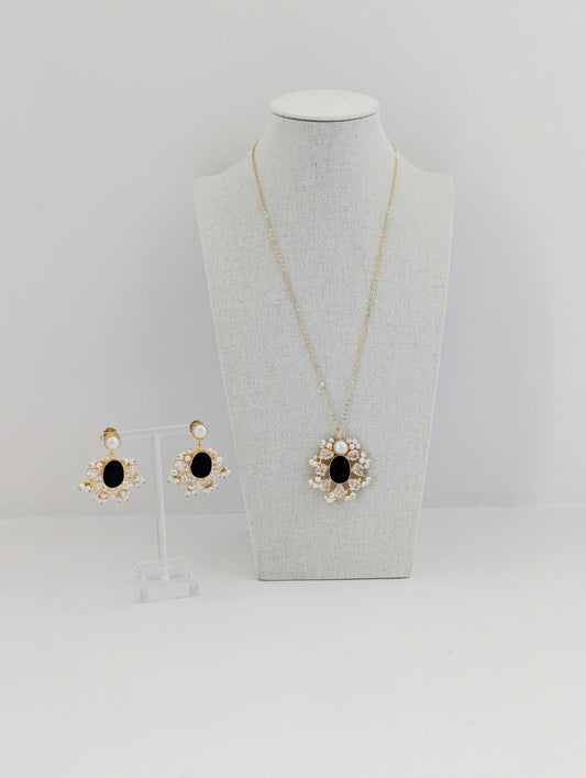 Pearl Veil Set - Black