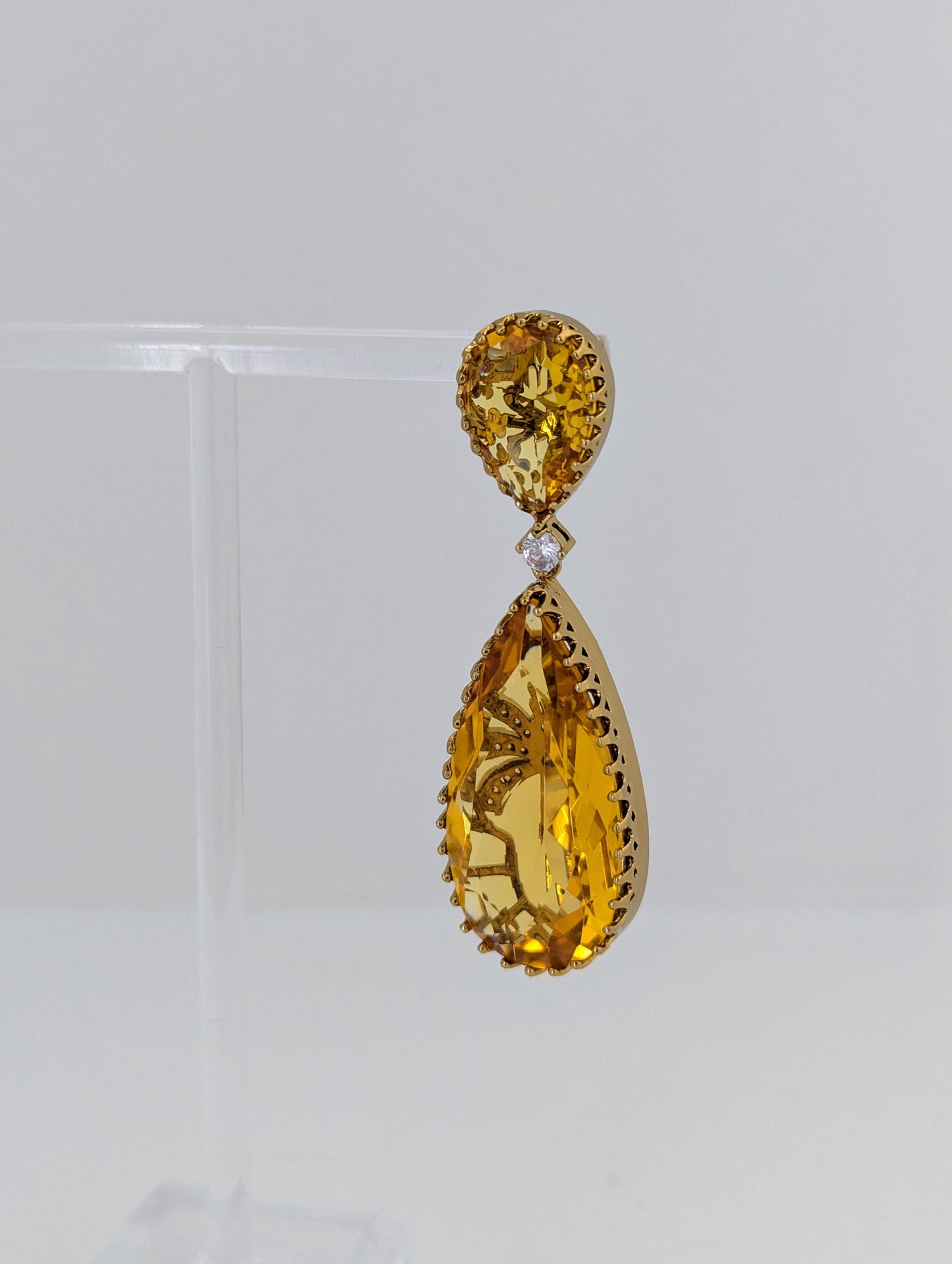 Elysia Earrings - Yellow