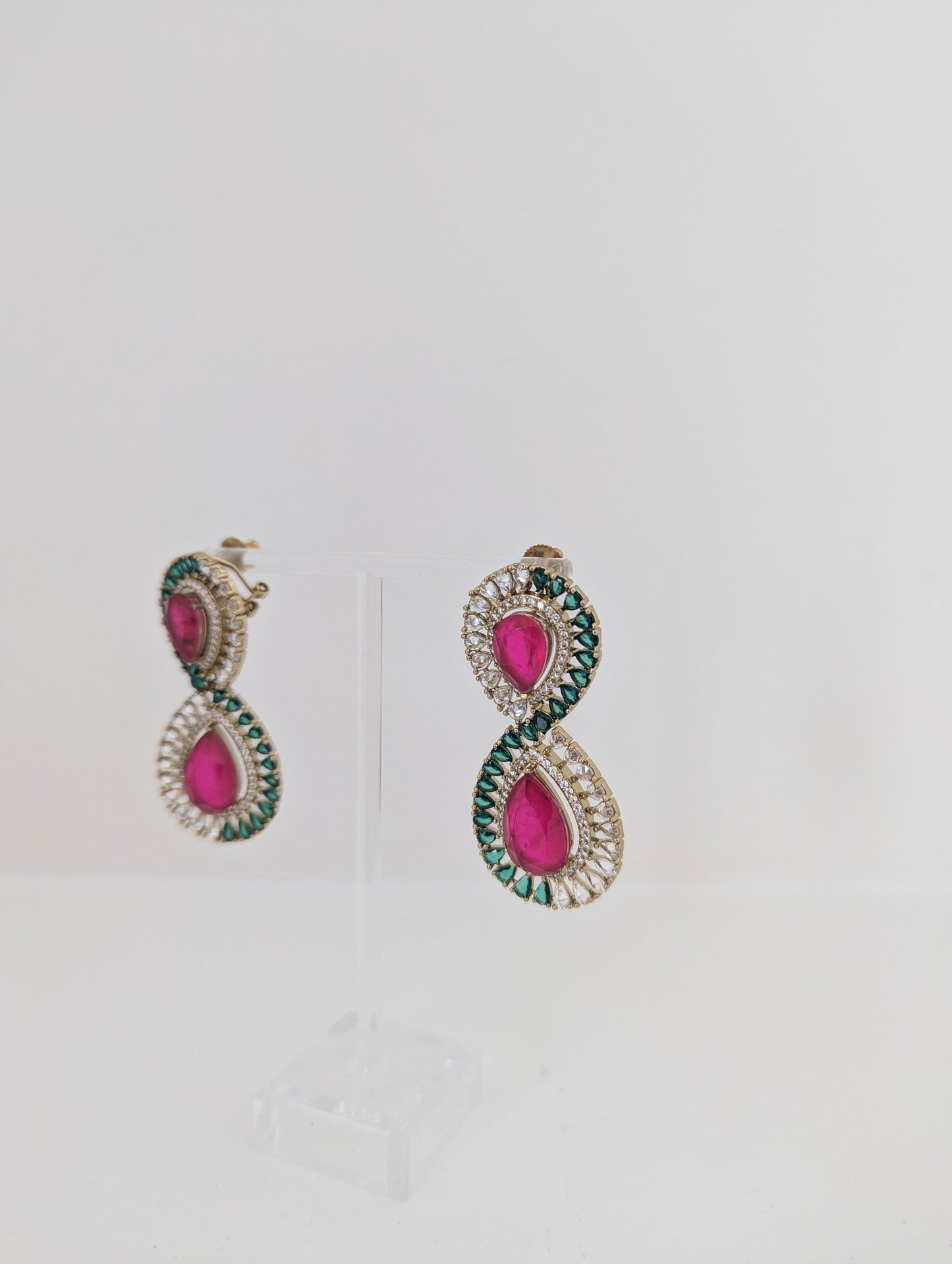 Infinity Drops - Magenta & Green