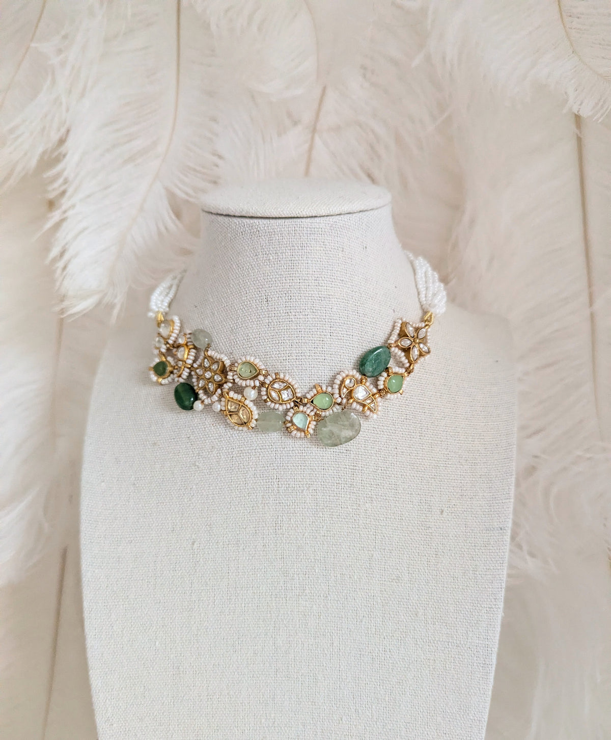 Emerald Garden - Pachi Kundan Set