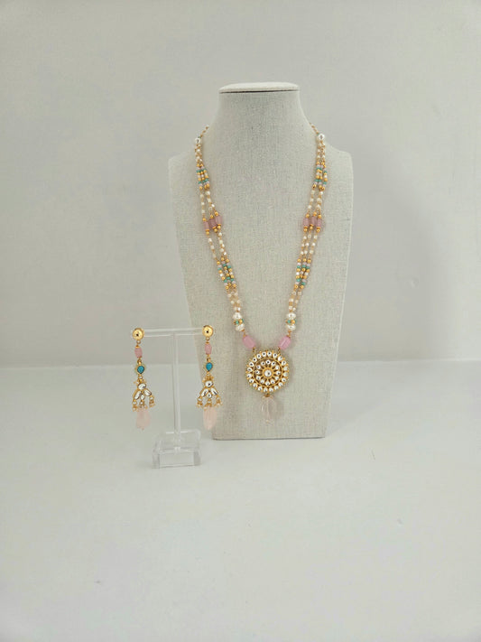 Pachi Kundan - Rose Harmony Set