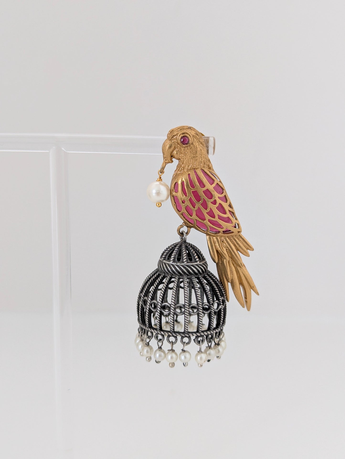 Royal Parrot Pearl Drops (Gold, Hot Pink, Oxidized)