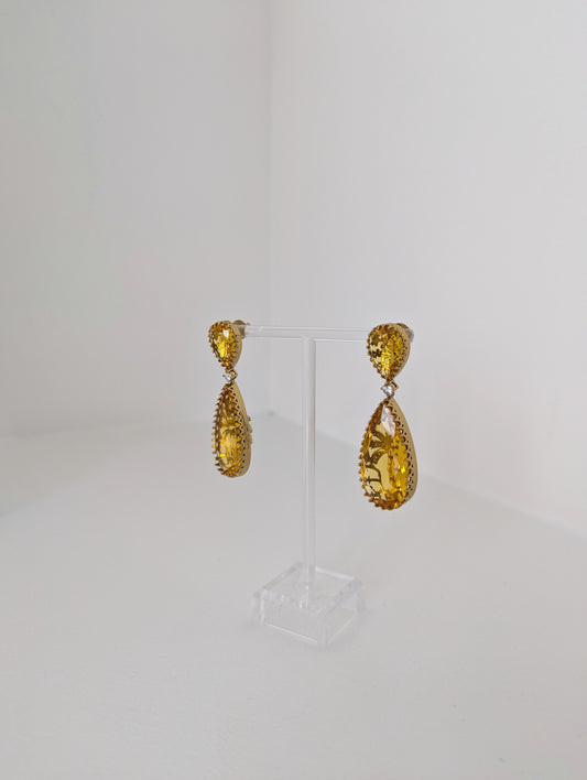 Elysia Earrings - Yellow