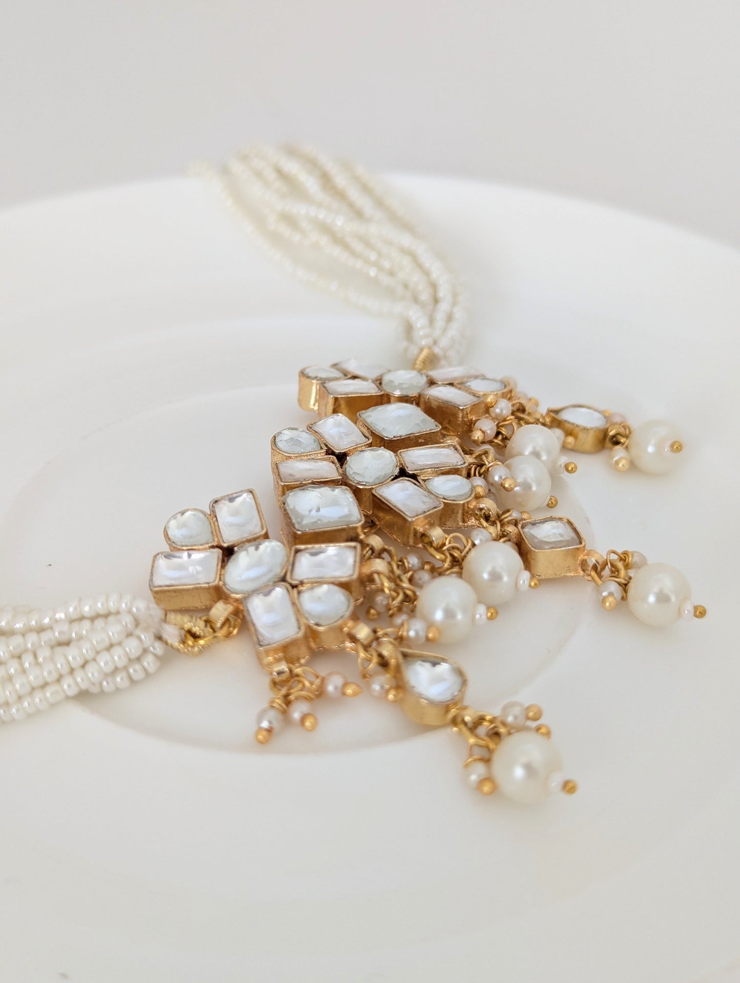 Pachi Kundan Set - Golden Grace