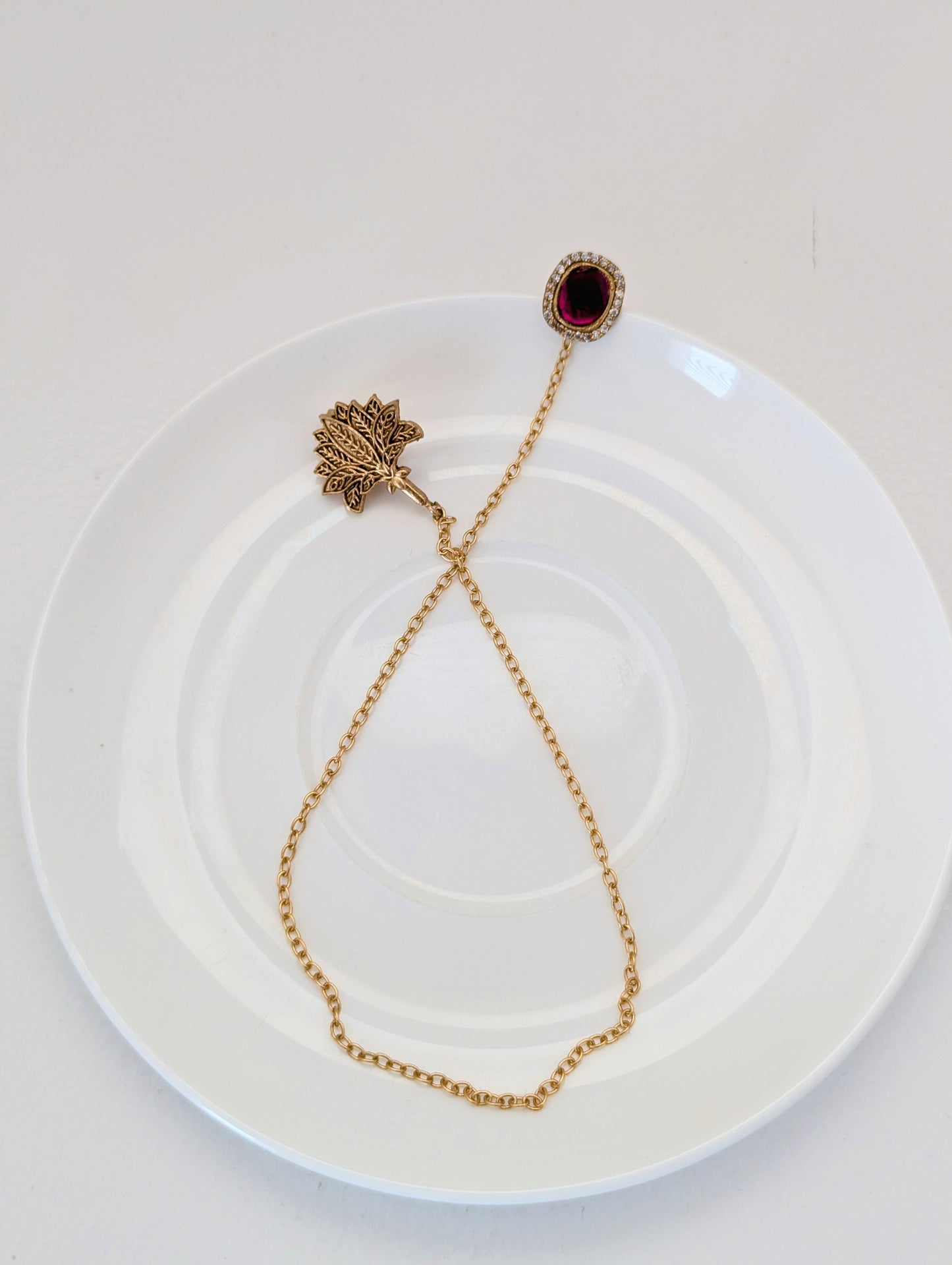 Zarvaash Earrings - Red