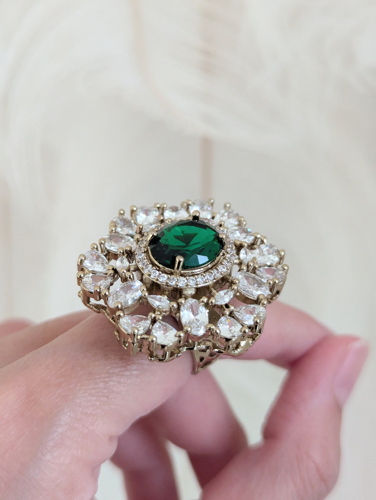 Verdant Halo Ring