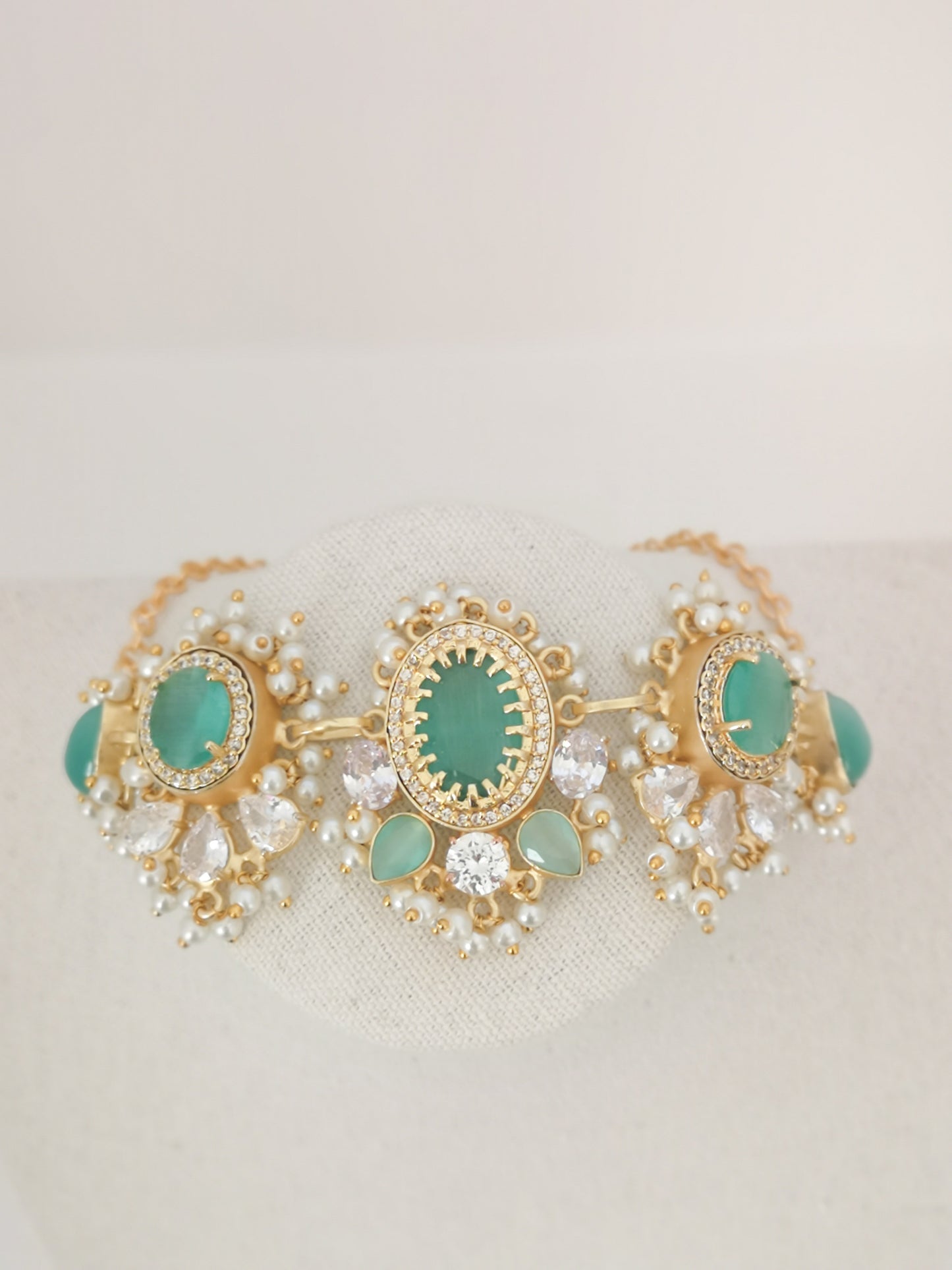 Classic Mimi Freshwater Pearl Collection - Mona Lisa Crystals, Zircons, Gold Plated
