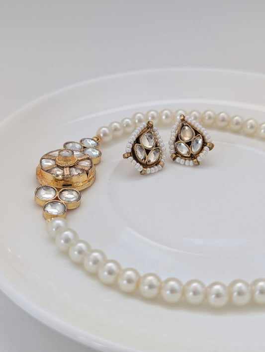 Pachi Kundan Set - Pearl Royale