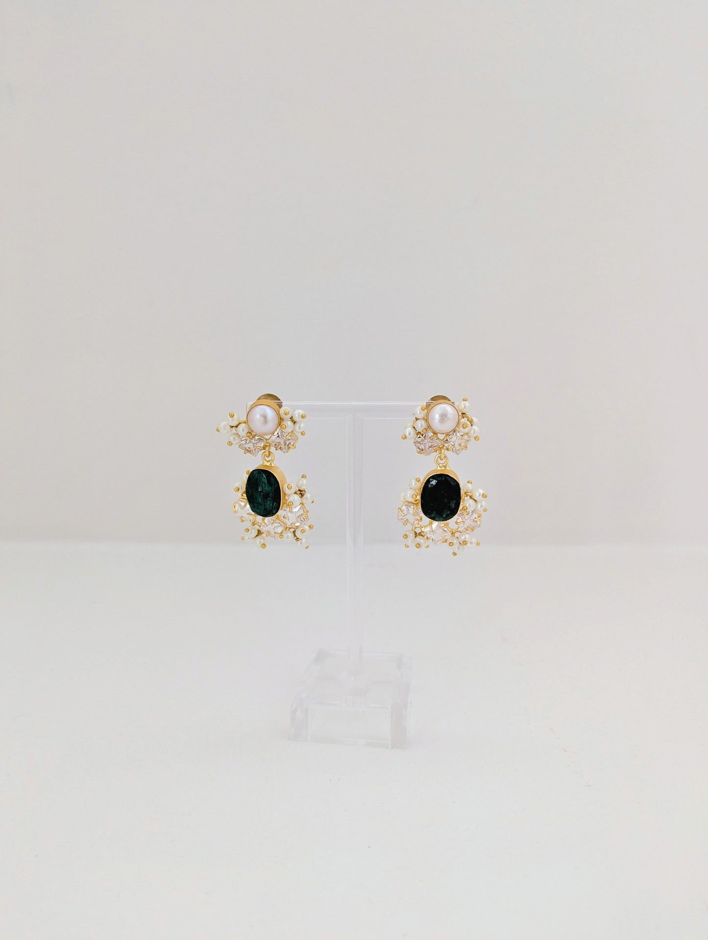 Pearl Veil Set - Dark Green