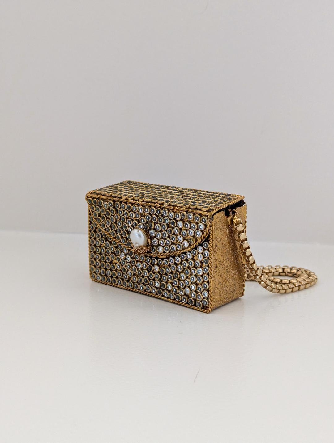 Aveline Mini Kundan Clutch