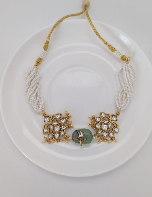 Pachi Kundan - Mint Élan Set