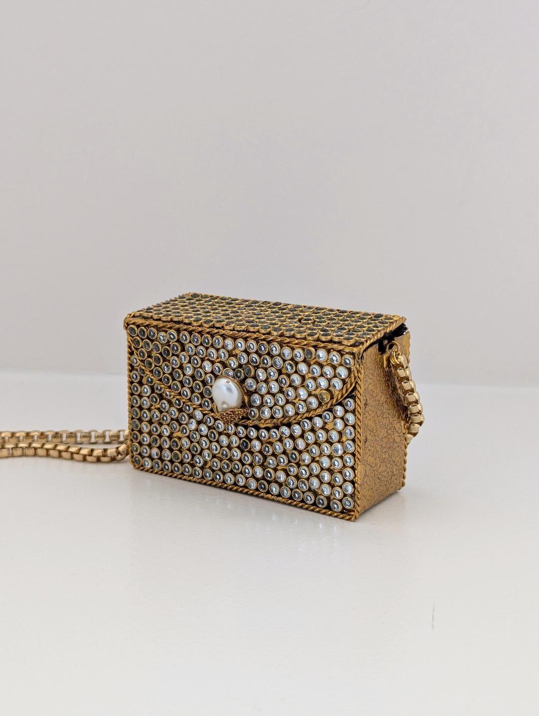 Aveline Mini Kundan Clutch