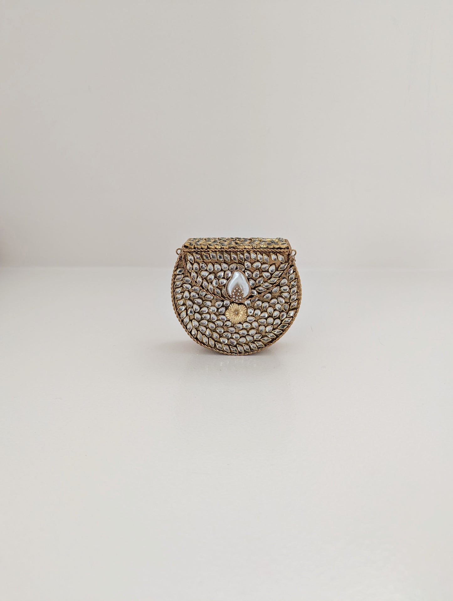 Zareen Mini Kundan Clutch