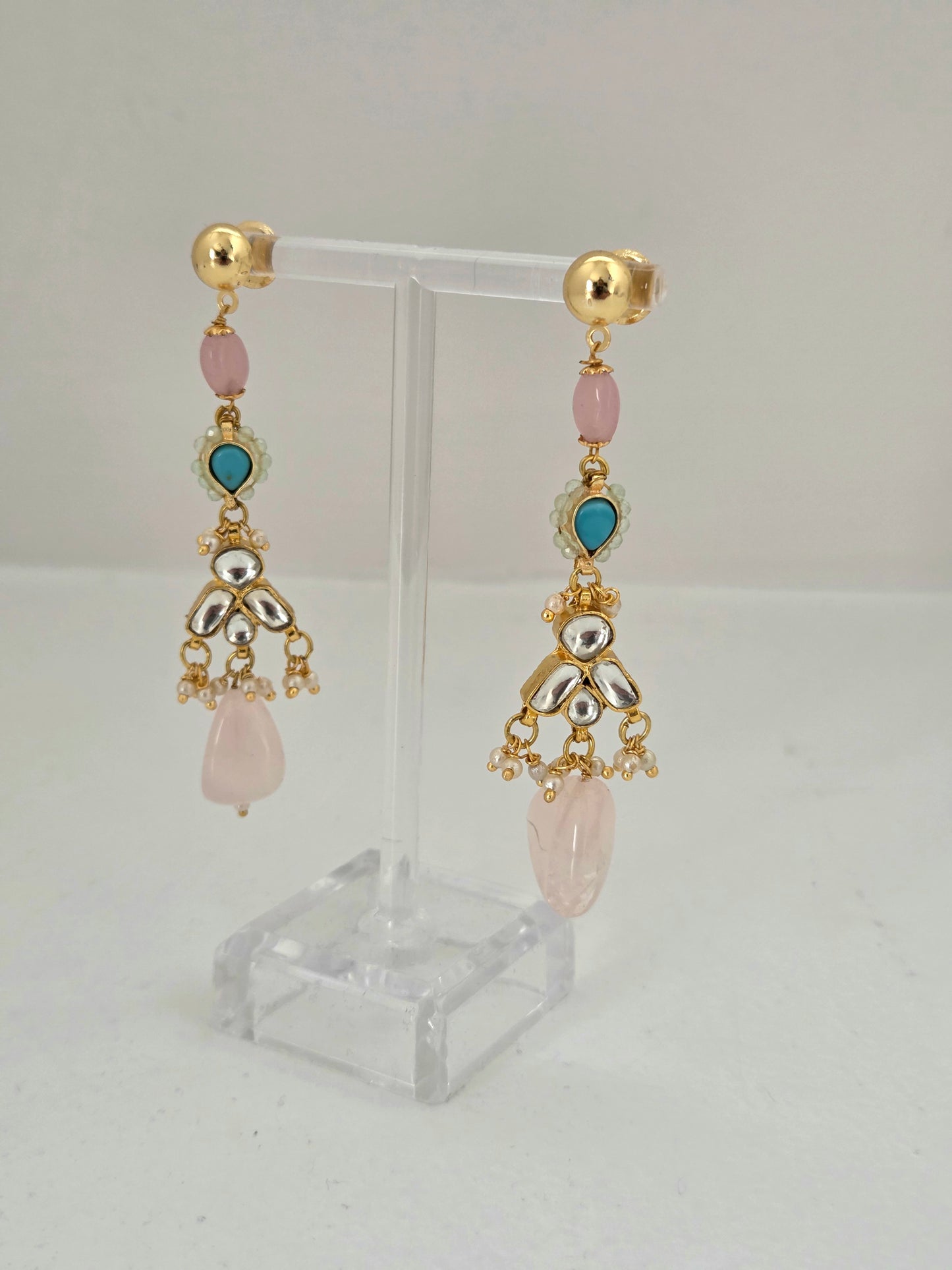 Pachi Kundan - Rose Harmony Set